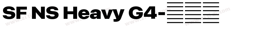 SF NS Heavy G4字体转换 SF NS Heavy G4字体转换